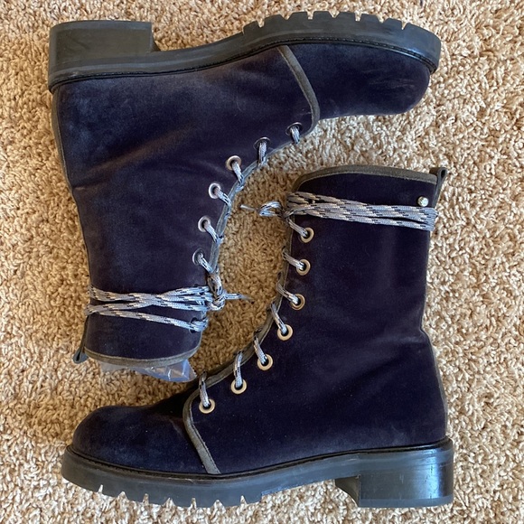 Stuart Weitzman Metermaid velvet boots - Picture 6 of 8
